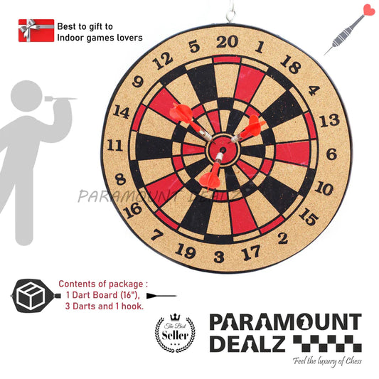 Playminds Professional Dart Board (Double side and Large size)