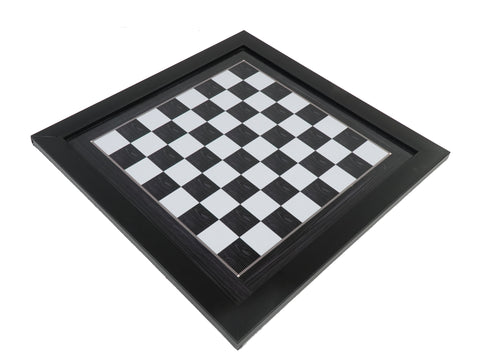 playminds 21" Elite Mirror-Finish Wooden Chess Set – Deep Grain High-Gloss Collection