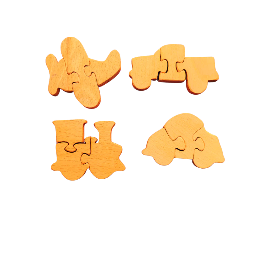 Playminds Educational Pre-school Transport Toddler mini puzzle | Jigsaw Puzzle | Brain Booster Puzzle| Beach Wood Puzzles