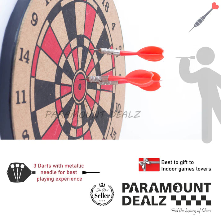 Playminds Professional Dart Board (Double side and Large size)