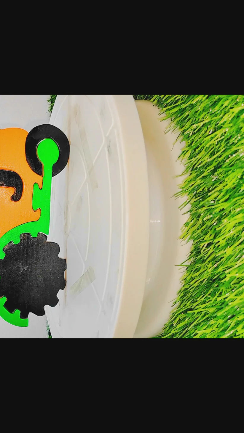 Playminds Tractor Brain Teaser Jigsaw Puzzle Set (6 pieces)| Interlocking Blocks Puzzle | Wooden Puzzle