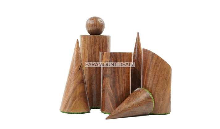 Geometric Minimalist Pattern Seamless Design 32 + 2 Extra Queens 3.4" King Size Wooden Chess Pieces Set with Velvet Chess Pouch and Sheesham Wooden Chess Box