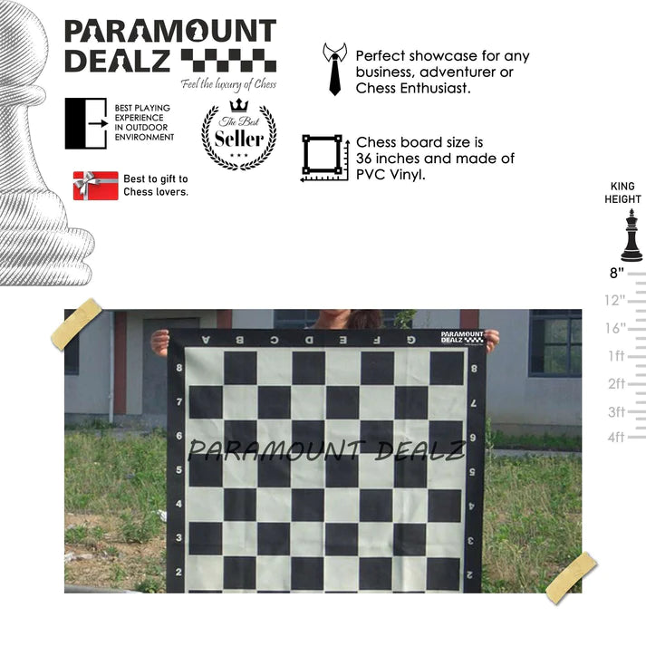 Playminds 8 Inches Plastic Giant Chess Set