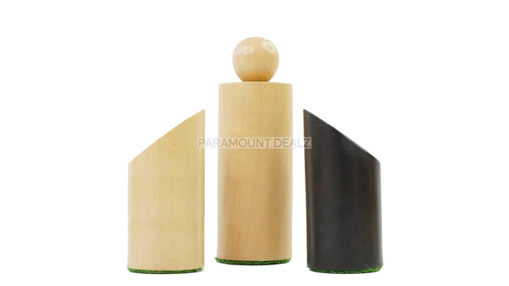 Geometric Minimalist Pattern Seamless Design 32 + 2 Extra Queens 3.4" King Size Wooden Chess Pieces Set with Velvet Chess Pouch and Sheesham Wooden Chess Box