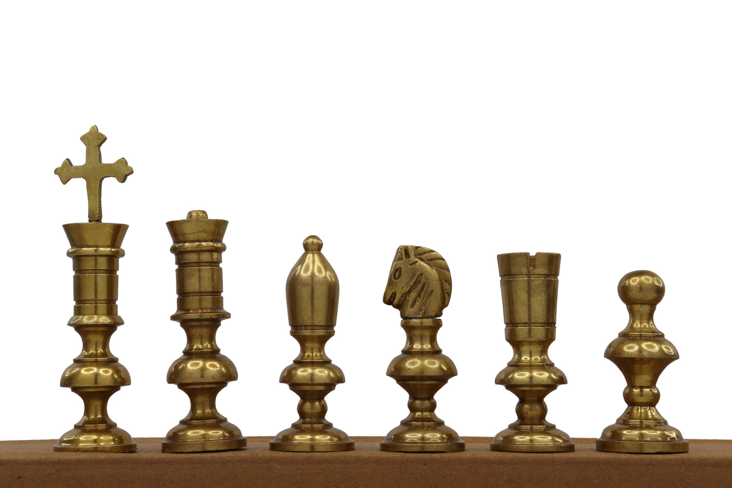 playminds Luxury Regency Series Metal Chess Set | Polished Brass & Gunmetal Black