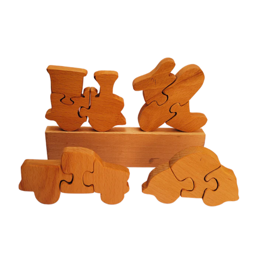 Playminds Educational Pre-school Transport Toddler mini puzzle | Jigsaw Puzzle | Brain Booster Puzzle| Beach Wood Puzzles