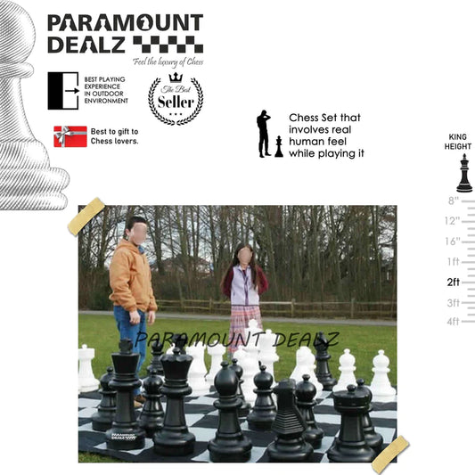 Playminds 2 Feet King height Giant Garden Chess Pieces