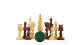 Lotus Style Series 4" King Size Handmade Wooden 32 Chessmen Chess Pieces Set with Velvet Carry Pouch and Sheesham Wooden Chess Box - Designed for Professional Players