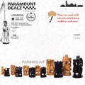 Playminds Royal Maharaja Handcrafted Chess Set with 21 Inches Sheeshamwood Chess Board; Perfect chess set for every home