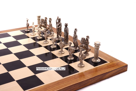 playminds Roman Empire Metal Chess Set