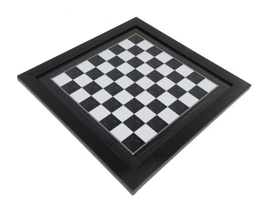 playminds 21" Elite Mirror-Finish Wooden Chess Set – Deep Grain High-Gloss Collection