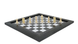 playminds 21" Elite Mirror-Finish Wooden Chess Set – Deep Grain High-Gloss Collection