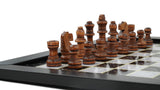 playminds 21" Professional Tournament Wooden Chess Set – High-Gloss Pedestal Edition