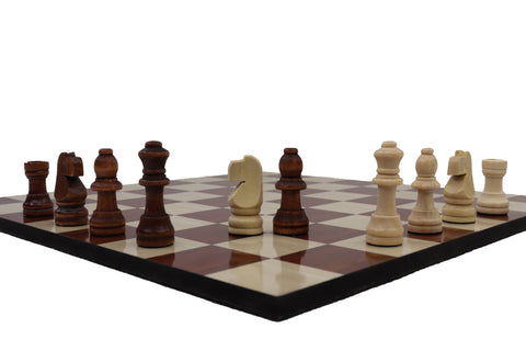 playminds 21-Inch Professional Staunton Wooden Chess Set with Tiered Pedestal Board