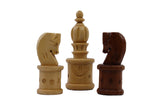 playminds 21-Inch Modernist Cylindrical Metal Chess Set | Solid Brass & Gunmetal