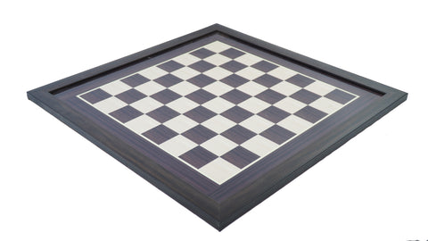playminds 21" Grandmaster Series Ebony & Maple Wooden Chess Set – Triple-Weighted Professional Edition
