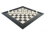 playminds 21" Artisan Heritage Wooden Chess Set – Glossy Crimson & Ebony Collector Series