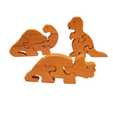 Playminds Educational Pre-school Dinosaurs mini puzzle | Jigsaw Puzzle | Brain Booster Puzzle| Beach Wood Puzzles