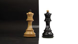 Playminds Russian Wooden 3.75" King Size Chess Pieces Set with Chess Pouch | Handcrafted From Indian Artisan by Maple Wood, Sheesham Wood, Rosewood, Golden Rosewood