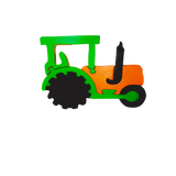 Playminds Tractor Brain Teaser Jigsaw Puzzle Set (6 pieces)| Interlocking Blocks Puzzle | Wooden Puzzle