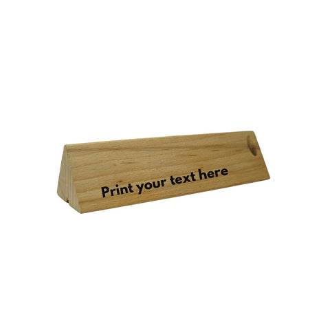 Craft Closet & Gifts - Wooden Stylish Triangle Shape Pencil/Pen Box with Single Stand Holder - Personalized Study/Work Table Desk Supplies Accessory for IAS, Advocate, Office & Corporate Gifts