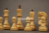 Playminds Russian Zagreb 59' Wooden Chess Pieces with Carry Pouch - 3.75" King Height | Handcrafted by Indian Artisan | Made from Maple Wood, Sheesham Wood, Rosewood, Golden Rosewood