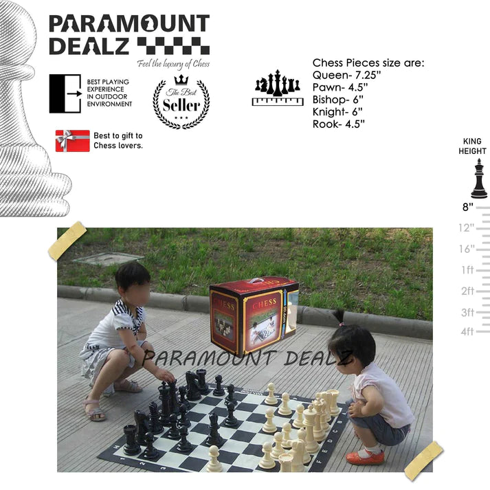Playminds 8 Inches Plastic Giant Chess Set