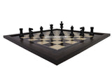 Playminds 21" Wooden Laminated Chess Board with 3.75" Staunton styled Plastic Chess Pieces & Velvet Pouch (Add On: Wooden Chess box & Hydraulic Stand)