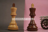 Playminds Russian Zagreb 59' Wooden Chess Pieces with Carry Pouch - 3.75" King Height | Handcrafted by Indian Artisan | Made from Maple Wood, Sheesham Wood, Rosewood, Golden Rosewood