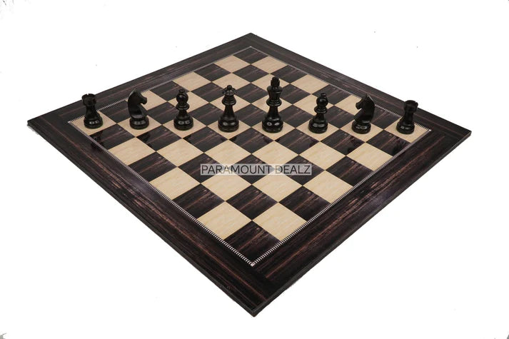 Playminds 19" Wooden Laminated Chess Board Game with 3.75" Staunton Style Wooden Chess Pieces | Made from Premium Quality Engineering Wood