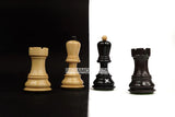 Playminds Russian Wooden 3.75" King Size Chess Pieces Set with Chess Pouch | Handcrafted From Indian Artisan by Maple Wood, Sheesham Wood, Rosewood, Golden Rosewood