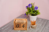 Craft Closet & Gifts - Stylish Wooden Rolling Table Calendar Personalized Office/Study Desk Supplies Accessory for IAS, Advocate, Office & Corporate Gifts