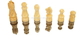 Face Series 3" King Size Handmade 32 Chessmen Wooden Chess Pieces with Velvet Carry Pouch and Sheesham Wood Chess Box - Designed for Professional Players