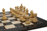 Playminds 19" Wooden Laminated Chess Board Game with 3.75" Staunton Style Wooden Chess Pieces and Chess Bag | Made from Premium Quality Engineering Wood