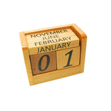 Craft Closet & Gifts - Stylish Wooden Rolling Table Calendar Personalized Office/Study Desk Supplies Accessory for IAS, Advocate, Office & Corporate Gifts