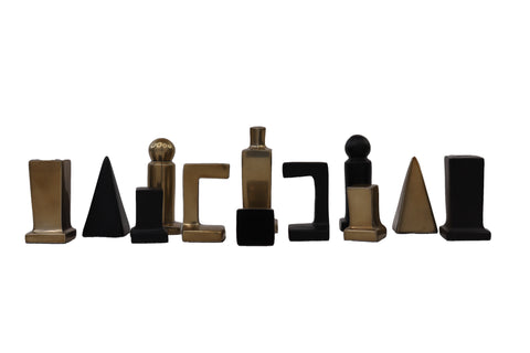 playminds Roman Empire Metal Chess Set with Artisan Floral Chest