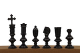 playminds Luxury Regency Series Metal Chess Set | Polished Brass & Gunmetal Black