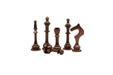 playminds 21-Inch Cylindrical Metal Chess Set | Machined Brass & Gunmetal