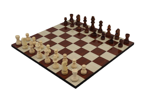 playminds 21-Inch Professional Staunton Wooden Chess Set with Tiered Pedestal Board