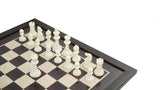 playminds 21" Grandmaster Series Ebony & Maple Wooden Chess Set – Triple-Weighted Professional Edition