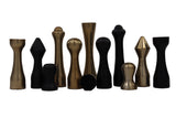 playminds Roman Empire Metal Chess Set & Artisan Carved Chest