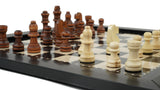 playminds 21" Signature Tournament Wooden Chess Set – Natural Grain & Staunton Series