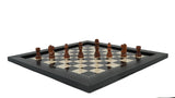 playminds 21" Signature Tournament Wooden Chess Set – Natural Grain & Staunton Series