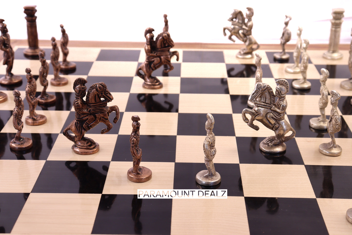playminds Roman Empire Metal Chess Set