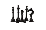 playminds Minimalist Slim-Line Metal Chess Set | Solid Brass & Gunmetal Black