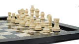 playminds 21" Signature Tournament Wooden Chess Set – Natural Grain & Staunton Series