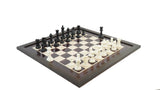 playminds 21" Grandmaster Series Ebony & Maple Wooden Chess Set – Triple-Weighted Professional Edition