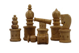 playminds 21-Inch Modernist Cylindrical Metal Chess Set | Solid Brass & Gunmetal