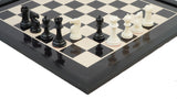 playminds 21" Artisan Heritage Wooden Chess Set – Glossy Crimson & Ebony Collector Series