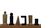 playminds Roman Empire Metal Chess Set with Artisan Floral Chest